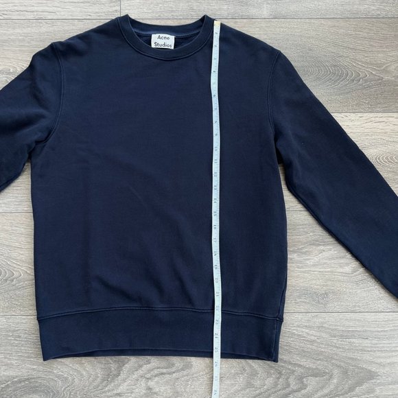 Acne Studios Mens Navy Casey Crewneck - Size Small - Picture 6 of 8